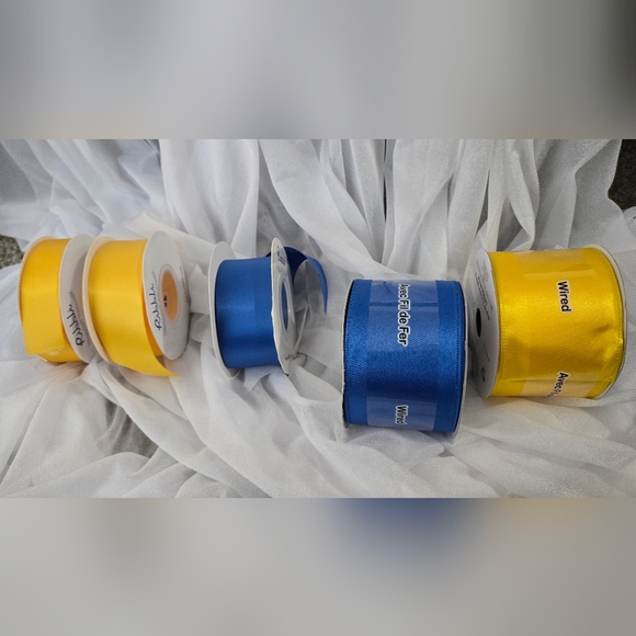 Blue and Yellow Ribbon Bundle - Picture 2 of 9